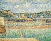 Georges Seurat The Outer Harbor oil painting artist